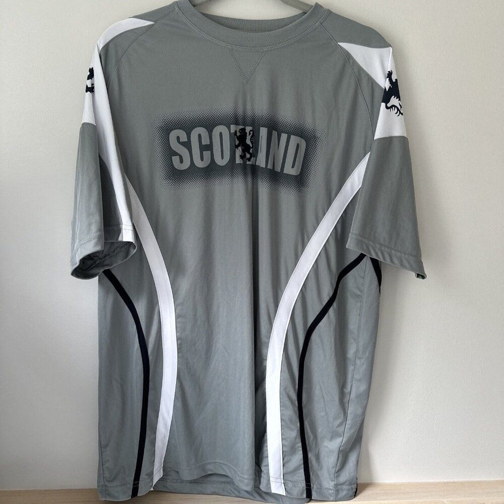 Rugby Nations Scotland Rugby Shirt Mens Size Large With Lion Rampart Emblems
